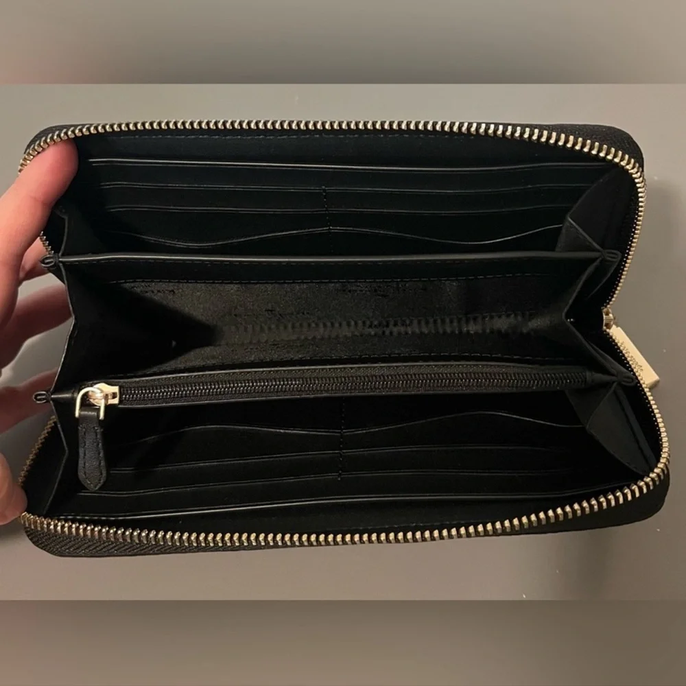 KATE SPADE Large Wallet Black NWOT - Picture 7 of 10